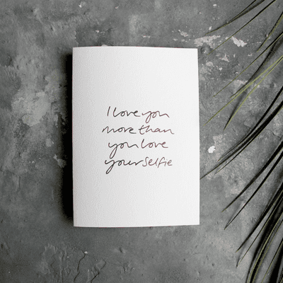 Text From a Friend | Love You Selfie Card