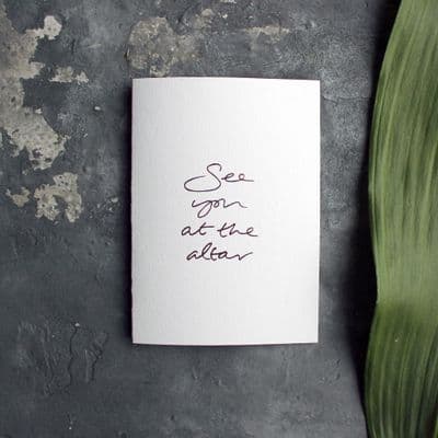 Text From a Friend | See You at the Altar Card