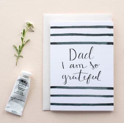 The Hidden Pearl Studio | Dad I Am So Grateful Card