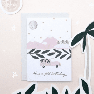 The Hidden Pearl Studio | Have a Wild Birthday Card