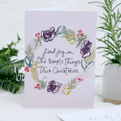 The Hidden Pearl Studio | Joy in Simple Things Christmas Card