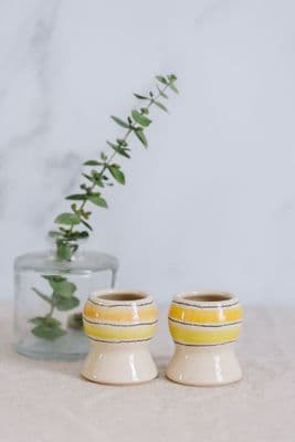 Thomas Powell Ceramic Egg Cup | Yellow