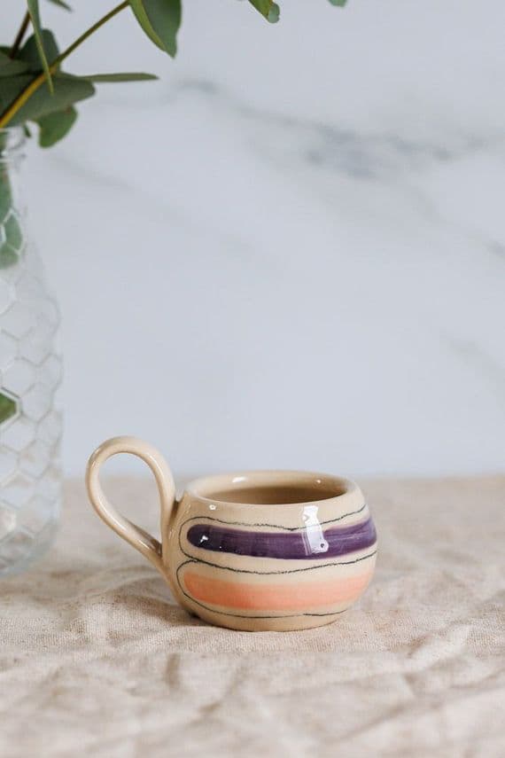 Thomas Powell Pottery | Handmade Ceramic Espresso Cup in Lilac
