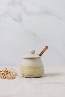 Thomas Powell Ceramic Honey Pot | Yellow