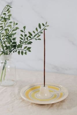 Thomas Powell Ceramic Incense Holder | Yellow