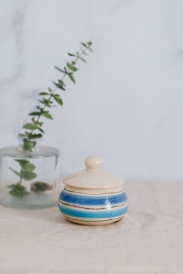 Thomas Powell Ceramic Lidded Pot | Blue