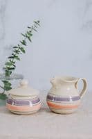 Thomas Powell Pottery | Handmade Ceramic Sugar Jar / Lidded Pot in Lilac