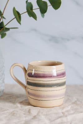 Thomas Powell Large Barrel Ceramic Mug | Lilac