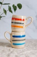 Thomas Powell Pottery | Handmade Large Barrel Ceramic Mug in Red