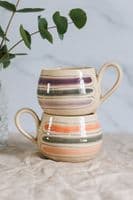 Thomas Powell Pottery | Handmade Large Curved Ceramic Mug in Lilac