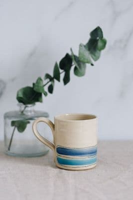 Thomas Powell Straight Ceramic Mug | Blue