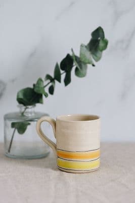 Thomas Powell Straight Ceramic Mug | Yellow