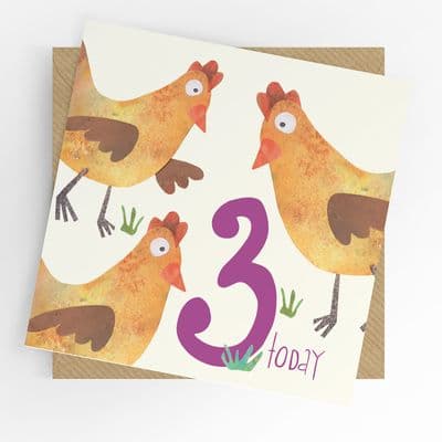 Under the Willow Tree | 3 Today Chickens Card
