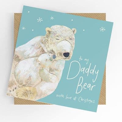 Under the Willow Tree | Daddy Bear Christmas Card