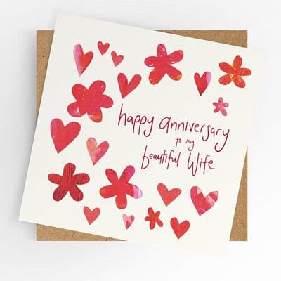 Under the Willow Tree | Happy Anniversary Beautiful Wife Card