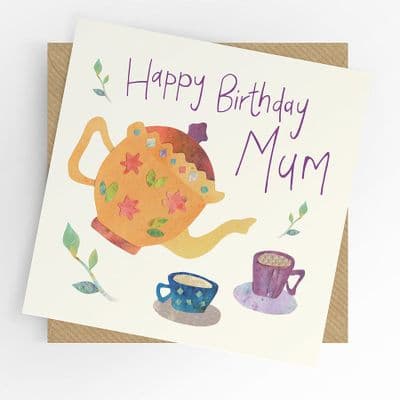 Under the Willow Tree | Happy Birthday Mum Tea Card