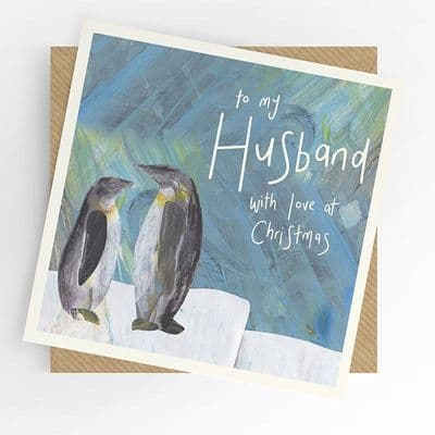 Under the Willow Tree | Husband Penguins Christmas Card
