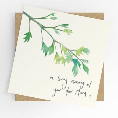 Under the Willow Tree | In Loving Memory Dear Mum Card