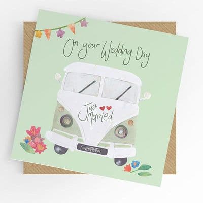 Under the Willow Tree | On Your Wedding Day Campervan Card