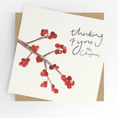Under the Willow Tree | Thinking of You Berries Christmas Card