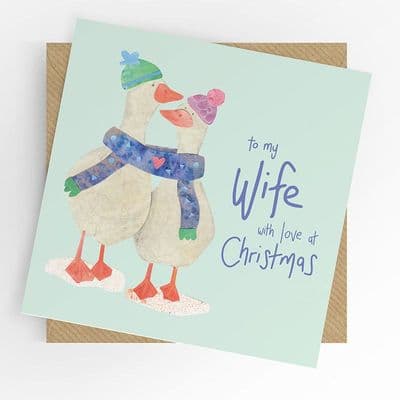 Under the Willow Tree | Wife Geese Christmas Card