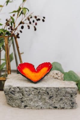 Victoria Bentham | Heart Trinket Dish | Fire