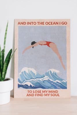 WallChart Art Co | Into the Ocean I Go Print