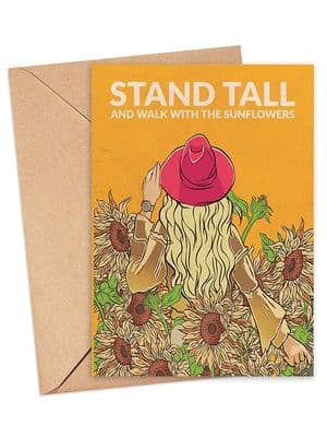 WallChart Art Co | Walk with the Sunflowers Card