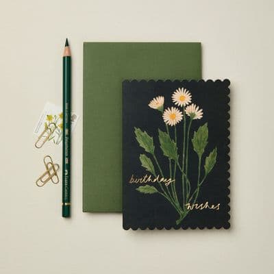 Wanderlust Paper Co | Birthday Wishes Daisy Card