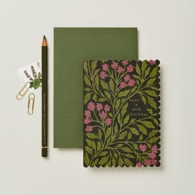 Wanderlust Paper Co | Have a Wild Birthday Green Flora Card