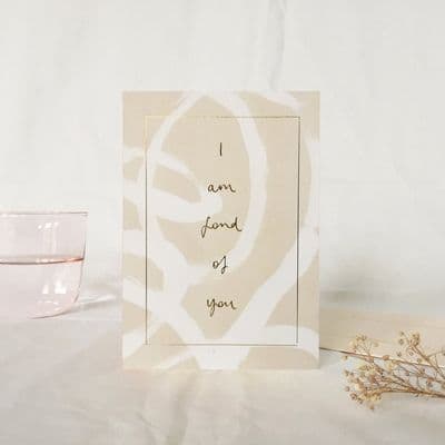 Wanderlust Paper Co | I Am Fond of You Card