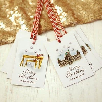 Watercolour Sky | Belfast Christmas Gift Tags