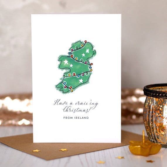 Arbee Cards & Stationery Ireland Map Christmas Card Rachel Devlin