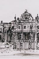 Wendy Ward Artist | Royal Hillsborough Castle Black & White Print | Northern Ireland Art