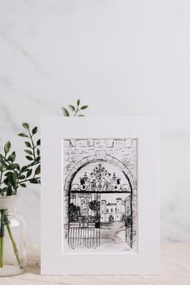 Wendy Ward | Hillsborough Fort Print | Mono