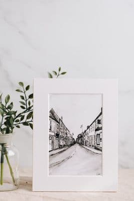 Wendy Ward | Hillsborough Lisburn Street Print | Mono