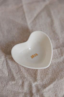 Wendy Ward | Porcelain 2024-5 Heart Trinket Dish