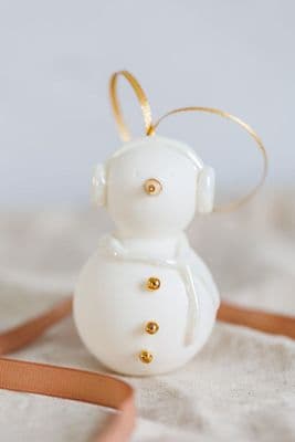 Wendy Ward | Porcelain Snowman Decoration