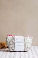 White Chalk Studio | Irish Linen Belfast Map Pouch Storage Purse | Lisa Dodds Artist Northern Ireland