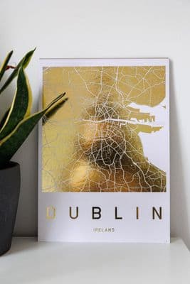 White Chalk Studio | Dublin Map Print