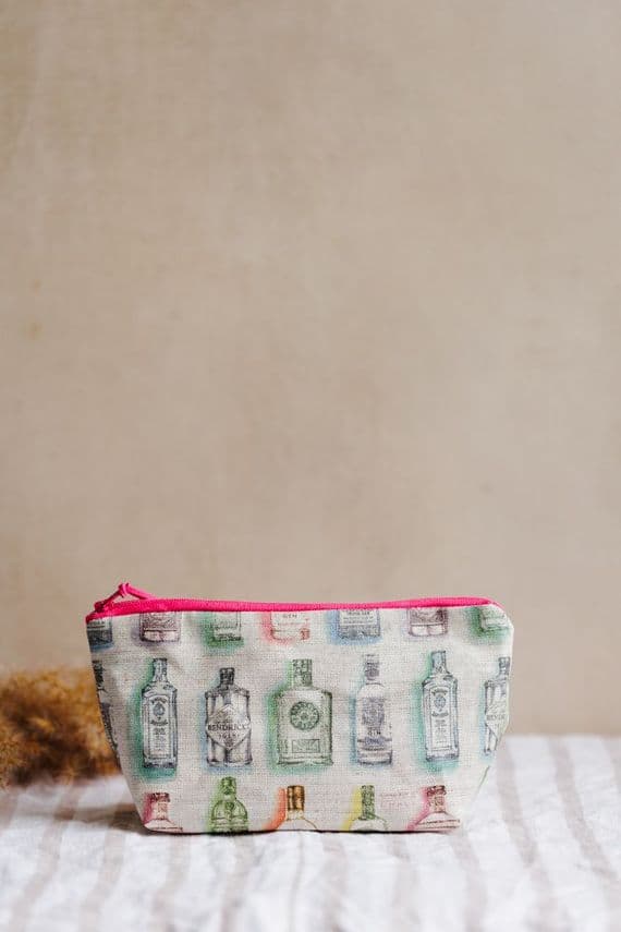 White Chalk Studio | Irish Linen Gins Pouch Storage Purse | Lisa Dodds Artist Northern Ireland