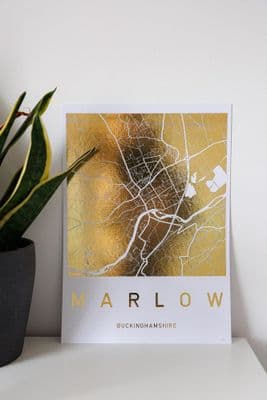 White Chalk Studio | Marlow Map Print
