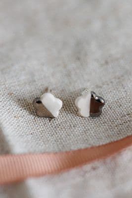 White Rain Designs | White Flower Stud Earrings