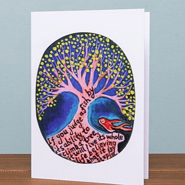 Wild Earth Studio | If You Judge a Fish Card