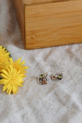 Xuella Arnold | Butterfly Earrings with Peridot