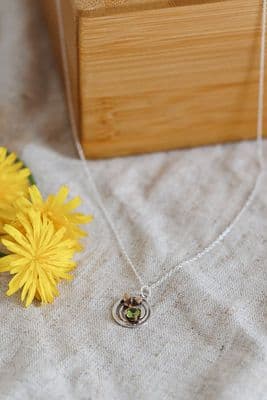 Xuella Arnold | Butterfly Pendant with Peridot