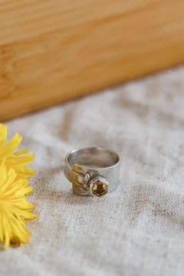 Xuella Arnold | Honeycomb Ring with Citrine
