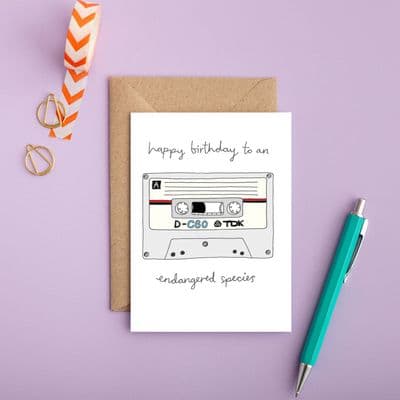 You've Got Pen on Your Face | Happy Birthday Endangered Species Card