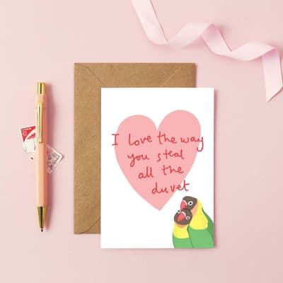 You've Got Pen on Your Face | Love Steal the Duvet Card