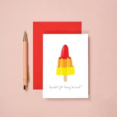You've Got Pen on Your Face | Thanks For Being So Cool Card
